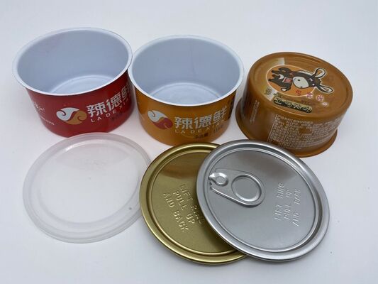 Full Open Lid Metal Packaging Tins Round EOE Personalized Tin Containers