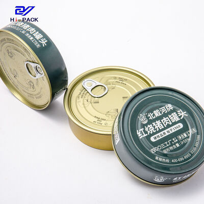 150gsm 200gsm Empty Tuna Tins Dia 99mm Small Round Metal Containers
