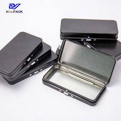 Children Proof Rectangular Tin Containers For Weed / Flower Packing